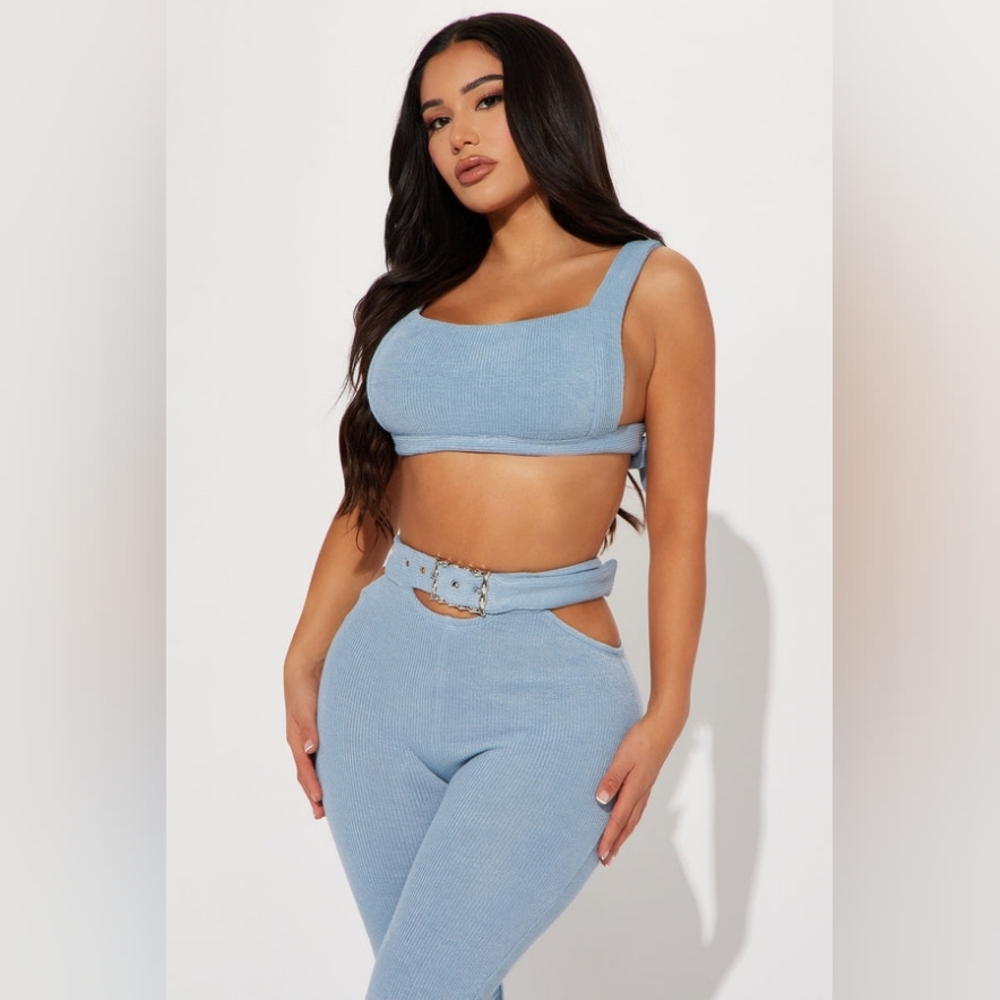 NEW! Fashion Nova Light Blue Flare Pants
